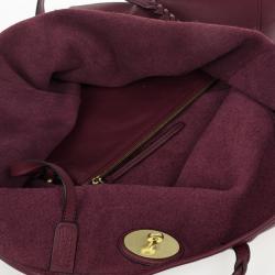 Pre Owned Mulberry Burgundy Medium Dorset Tote