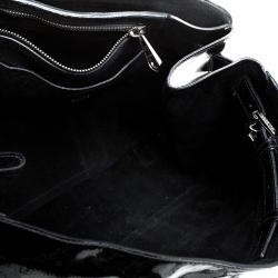 Mulberry Black Patent Leather Bayswater Satchel