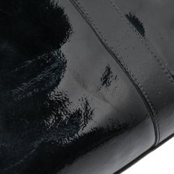 Mulberry Black Patent Leather Bayswater Satchel