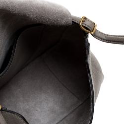 Pre Owned Mulberry Grey Leather Mini Keeley Shoulder Bag