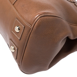 Pre Owned Mulberry Brown Bayswater Leather Union Jack Tote