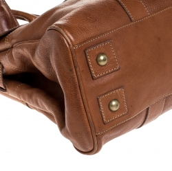 Pre Owned Mulberry Tan Leather Bayswater Satchel