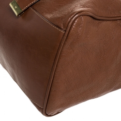 Pre Owned Mulberry Brown Leather Bayswater Satchel