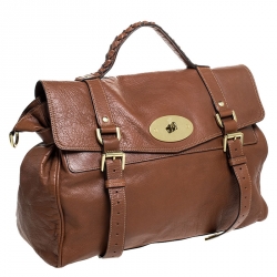Pre Owned Mulberry Brown Leather Bayswater Satchel
