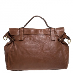 Pre Owned Mulberry Brown Leather Bayswater Satchel