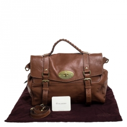 Pre Owned Mulberry Brown Leather Bayswater Satchel