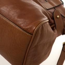 Pre Owned Mulberry Canary Brown Calfskin Alexa Bag