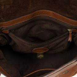 Pre Owned Mulberry Canary Brown Calfskin Alexa Bag