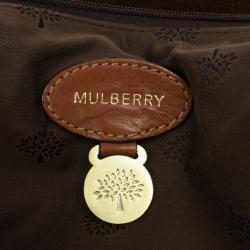 Pre Owned Mulberry Canary Brown Calfskin Alexa Bag