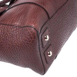 Pre Owned Mulberry Burgundy Leather Medium Bayswater Satchel