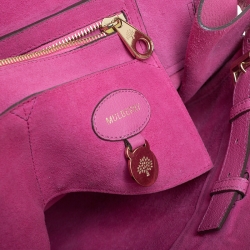 Pre Owned Mulberry Pink Leather Bayswater Satchel
