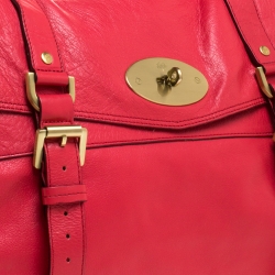 Mulberry Red Leather Oversized Alexa Satchel