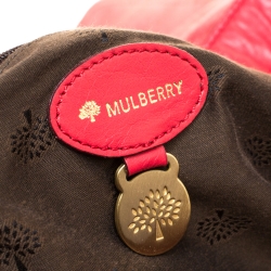 Mulberry Red Leather Oversized Alexa Satchel