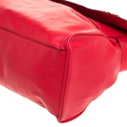 Mulberry Red Leather Oversized Alexa Satchel