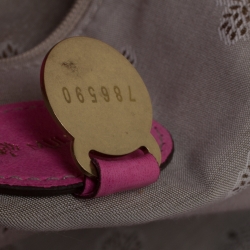 Pre Owned Mulberry Pink Leather Small Hayden Hobo