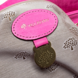 Pre Owned Mulberry Pink Leather Small Hayden Hobo