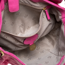 Pre Owned Mulberry Pink Leather Small Hayden Hobo