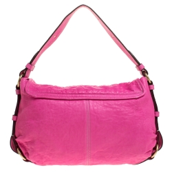 Pre Owned Mulberry Pink Leather Small Hayden Hobo