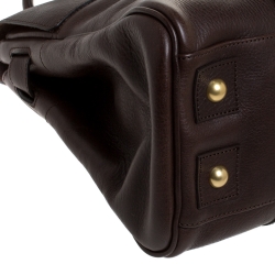 Pre Owned Mulberry Dark Brown Leather Bayswater Satchel