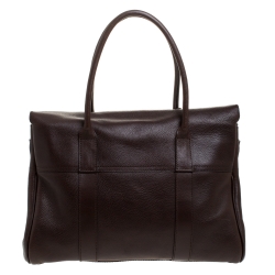 Pre Owned Mulberry Dark Brown Leather Bayswater Satchel