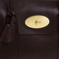 Pre Owned Mulberry Dark Brown Leather Bayswater Satchel