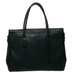 Pre Owned Mulberry Pheasant Green Grained Leather Bayswater Satchel