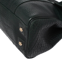 Pre Owned Mulberry Pheasant Green Grained Leather Bayswater Satchel