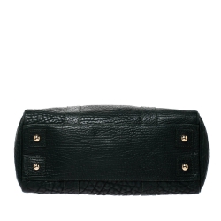 Pre Owned Mulberry Pheasant Green Grained Leather Bayswater Satchel