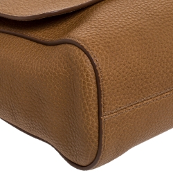 Pre Owned Mulberry Brown Grained Leather Lily Shoulder Bag