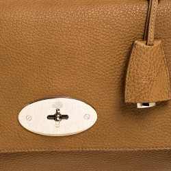 Pre Owned Mulberry Brown Grained Leather Lily Shoulder Bag