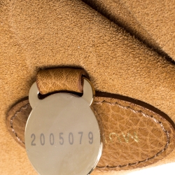 Pre Owned Mulberry Brown Grained Leather Lily Shoulder Bag