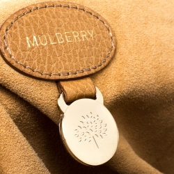 Pre Owned Mulberry Brown Grained Leather Lily Shoulder Bag