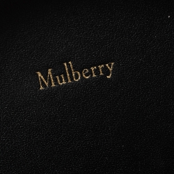 Mulberry Purple Croc Embossed Leather Mini Trunk Wristlet