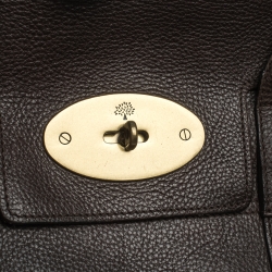 Pre Owned Mulberry Dark Brown Leather Bayswater Satchel