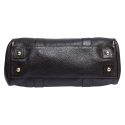 Pre Owned Mulberry Dark Brown Leather Bayswater Satchel