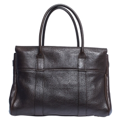 Pre Owned Mulberry Dark Brown Leather Bayswater Satchel