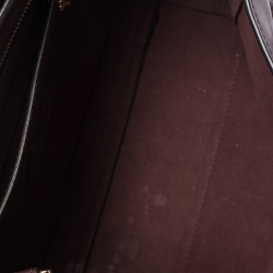 Pre Owned Mulberry Burgundy Leather Cara Delevigne Studded Convertible Satchel