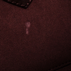 Pre Owned Mulberry Burgundy Leather Cara Delevigne Studded Convertible Satchel