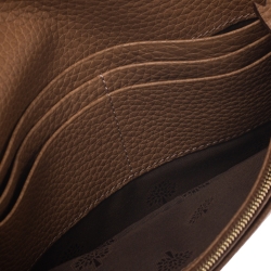 Pre Owned Mulberry Brown Leather Bayswater Chain Clutch