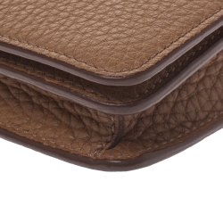 Pre Owned Mulberry Brown Leather Bayswater Chain Clutch