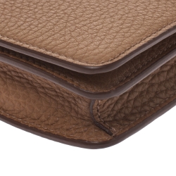 Pre Owned Mulberry Brown Leather Bayswater Chain Clutch