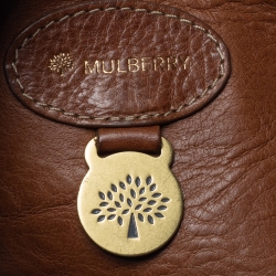 Pre Owned Mulberry Brown Leather Small Bayswater Satchel