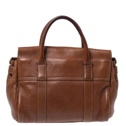 Pre Owned Mulberry Brown Leather Small Bayswater Satchel