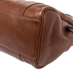 Pre Owned Mulberry Brown Leather Small Bayswater Satchel
