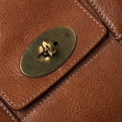 Pre Owned Mulberry Brown Leather Small Bayswater Satchel