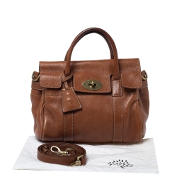 Pre Owned Mulberry Brown Leather Small Bayswater Satchel