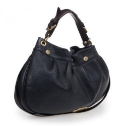 Pre Owned Mulberry Black Textured Leather Crossbody