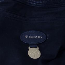 Pre Owned Mulberry Black Textured Leather Crossbody