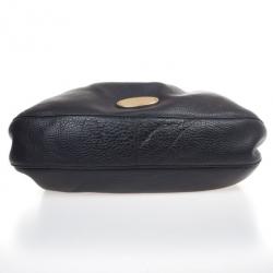 Pre Owned Mulberry Black Textured Leather Crossbody