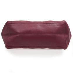 Pre Owned Mulberry Maroon Leather Medium Dorset Tote 